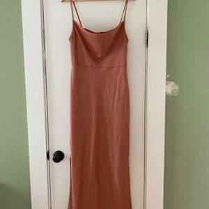 BHLDN Cali Satin Charmeuse Midi Dress - Sedona